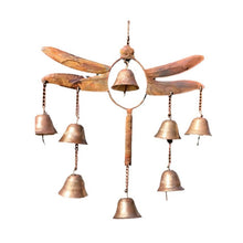 Load image into Gallery viewer, Handmade Dragonfly With Bells Wind Chime