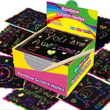 Load image into Gallery viewer, 【100 Sheets/1 Set】DIY Rainbow Magic Scratch Paper Art Set