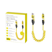 Load image into Gallery viewer, 4 in 1 Spring Fast Charging Cable