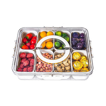 Load image into Gallery viewer, Multi-grid Clear Food Storage Box with Lid &amp; Handle