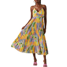 Load image into Gallery viewer, Club Chic Casual Pleated Print Dress