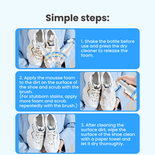 Load image into Gallery viewer, No-Wipe Foam White Shoe Cleaner