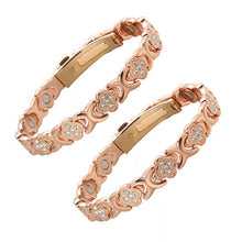 Load image into Gallery viewer, Blomsterarmbånd i kobber