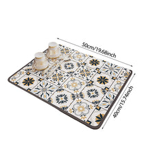 Load image into Gallery viewer, Retro Quick-Drying Water-Draining Mat for Kitchen Bar Countertops