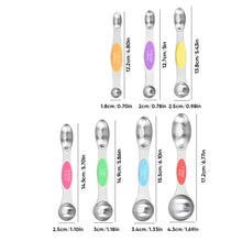 Load image into Gallery viewer, Stainless Steel Magnetic Measuring Spoons Set