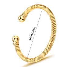 Load image into Gallery viewer, Stainless Steel Twisted Cable Wire Bracelet