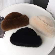 Load image into Gallery viewer, Women's Winter Faux Fur Bucket Hat