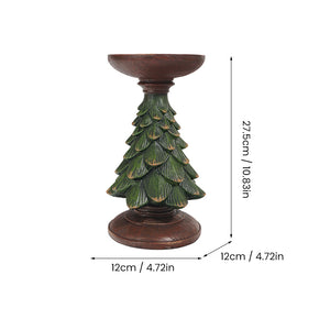Retro Christmas Tree Candlestick Ornaments