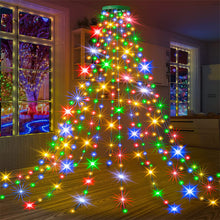 Load image into Gallery viewer, Christmas Tree Waterfall Lights with Ring