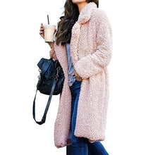 Load image into Gallery viewer, Lapel Teddy Bear Long Overcoat