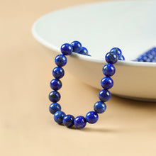 Load image into Gallery viewer, Naturlig Lapis Lazuli Stone Beaded armbånd