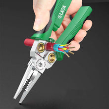 Load image into Gallery viewer, 8-i-1 multifunksjonell elektriker spissnese-tang