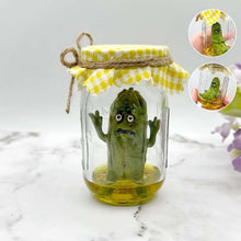 Load image into Gallery viewer, Grumpy Pickle in a Jar sculpture