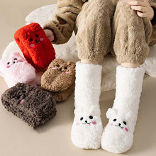 Load image into Gallery viewer, Little Bear Ultra-thick Cozy Slipper Home Socks