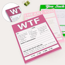 Load image into Gallery viewer, WTF Notes Handy Checklist Memo Pad