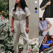 Load image into Gallery viewer, Cropped Utility Jumpsuit