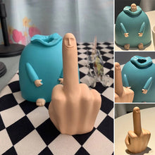 Load image into Gallery viewer, Little Blue Middle Finger Ornament