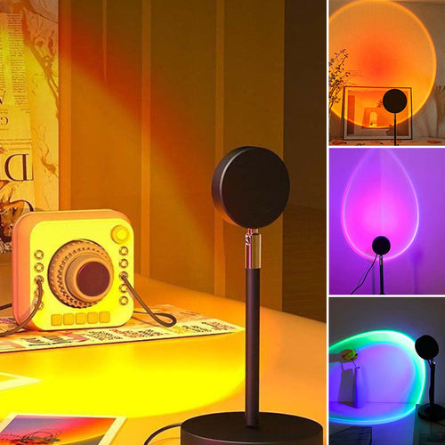 RGB solnedgangsprojeksjonslampe