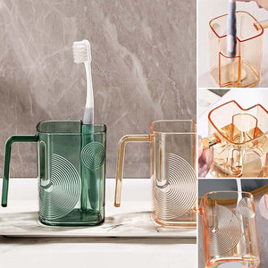 Luxury Gargle Cup with Toothbrush Slot