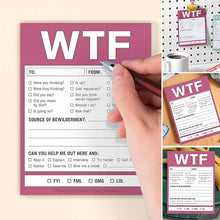 Load image into Gallery viewer, WTF Notes Handy Checklist Memo Pad
