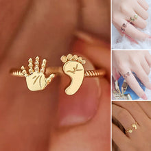 Load image into Gallery viewer, Baby Palm and Feet Ring