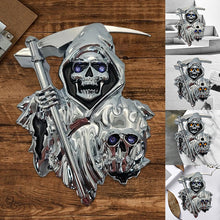 Load image into Gallery viewer, Grim Reaper 3D Peel and Stick Car Decal Emblem