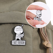 Load image into Gallery viewer, Funny Middle Finger Brooch