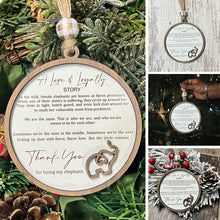Load image into Gallery viewer, Friendship Elephant Ornament