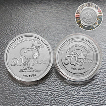 Load image into Gallery viewer, Peanuts Beagle Scouts 50th Anniversary Silver Round
