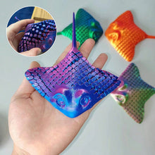 Load image into Gallery viewer, 3D Printed Manta Ray Fidget Toy