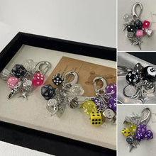 Load image into Gallery viewer, Creative dice keychain