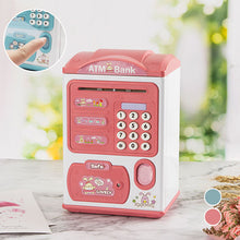 Load image into Gallery viewer, Fingerprint sensor automatic money rolling ATM piggy bank