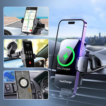 Load image into Gallery viewer, Car mobile phone holder with wireless charger