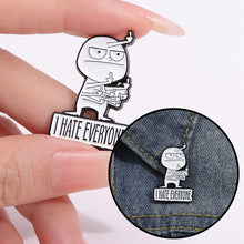 Load image into Gallery viewer, Funny Middle Finger Brooch