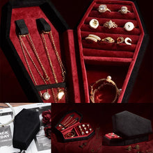 Load image into Gallery viewer, Gothic Coffin Jewelry Storage Box
