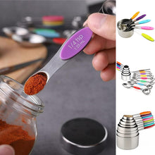 Load image into Gallery viewer, Stainless Steel Magnetic Measuring Spoons Set