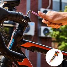 Load image into Gallery viewer, Rainbow Colored Long Arm Allen Wrench Set