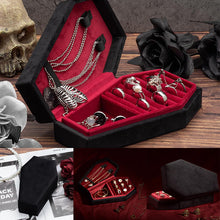 Load image into Gallery viewer, Gothic Coffin Jewelry Storage Box