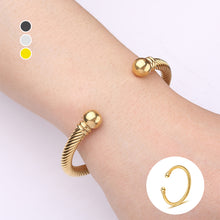 Load image into Gallery viewer, Stainless Steel Twisted Cable Wire Bracelet