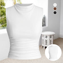Load image into Gallery viewer, Ruched Waist Ribbed Tank Top
