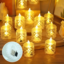 Load image into Gallery viewer, Crystal Flameless Candle Light