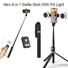Load image into Gallery viewer, New 6 in 1 Selfie Stick With Fill Light