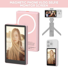 Load image into Gallery viewer, Magnetic Selfie Screen with 4K Recording – Portable Display for Content Creators