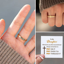 Load image into Gallery viewer, Never Quit Cross Ring
