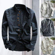 Load image into Gallery viewer, Men&#39;s Casual Linen Shirt