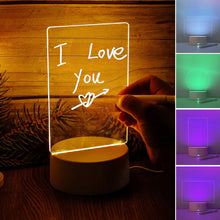 Load image into Gallery viewer, Note Board Creative LED Night Light