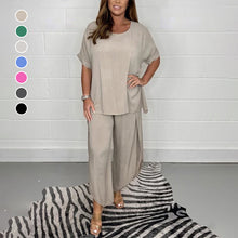 Load image into Gallery viewer, 2-Piece Sleeved Trouser Suit