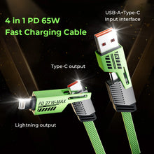 Load image into Gallery viewer, 4 in 1 Charging Cable 65W