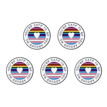 Load image into Gallery viewer, Round Rainbow Enamel Brooch