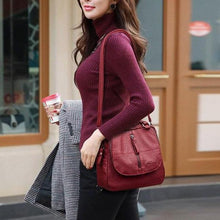 Load image into Gallery viewer, Fashion Leather Multipurpose Backpack Shoulder Handbag